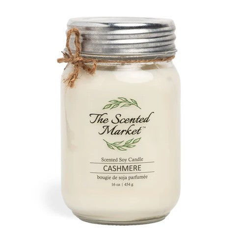 The Scented Market - Scented Soy Candle 16oz - Cashmere