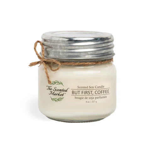 The Scented Market - Scented Soy Candle -But First, Coffee 8oz