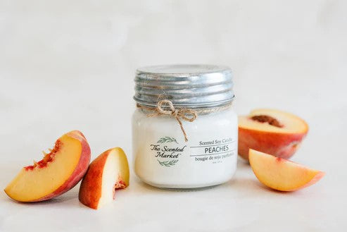 The Scented Market - Scented Soy Candle - Peaches 8oz