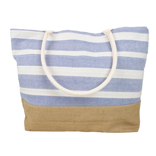 Beach Bag Blue & White Striped